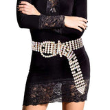Embellished Crystal Rhinestone Buckle Belt - Madeline Love - Flyclothing LLC