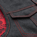 Ember Men's Motorcycle Denim Vest - First Manufacturing Company - Flyclothing LLC