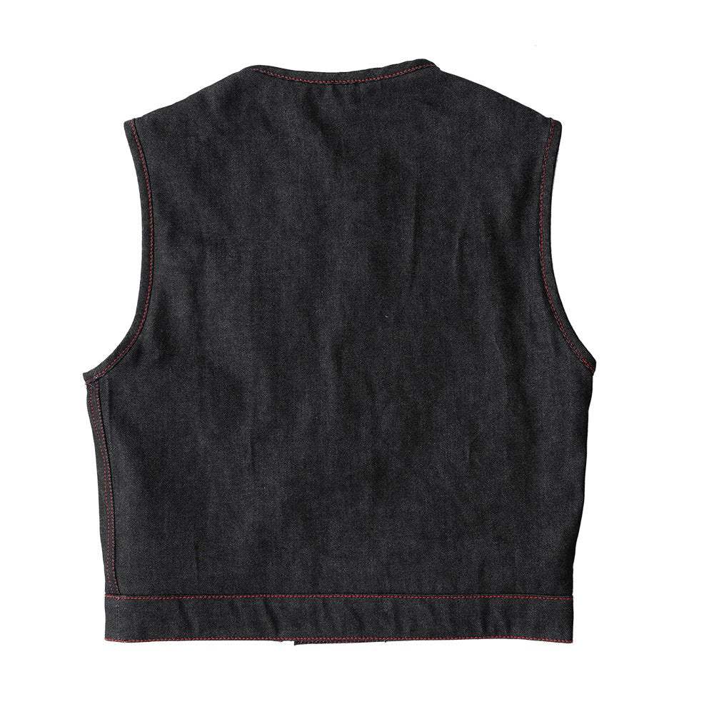 Ember Men's Motorcycle Denim Vest - First Manufacturing Company - Flyclothing LLC
