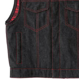 Ember Men's Motorcycle Denim Vest - First Manufacturing Company - Flyclothing LLC