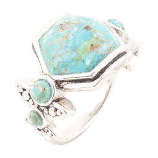 Emile Blue Turquoise and Sterling Silver Ring - Barse Jewelry - Flyclothing LLC