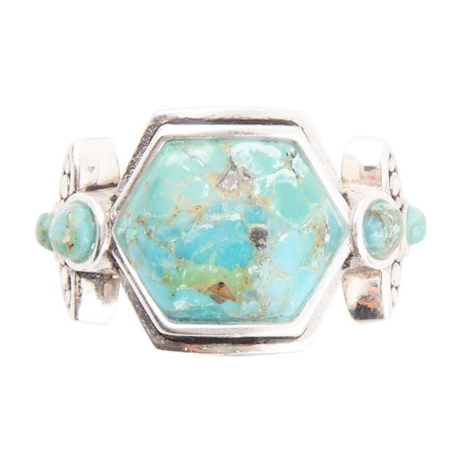 Emile Blue Turquoise and Sterling Silver Ring - Barse Jewelry - Flyclothing LLC