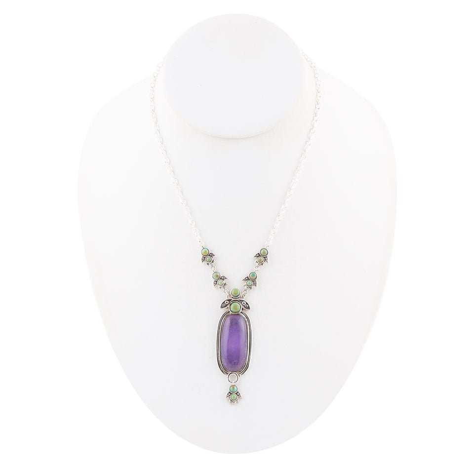 Emile Purple Quartz Sterling Silver Pendant Necklace - Barse Jewelry - Flyclothing LLC