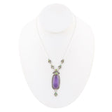 Emile Purple Quartz Sterling Silver Pendant Necklace
