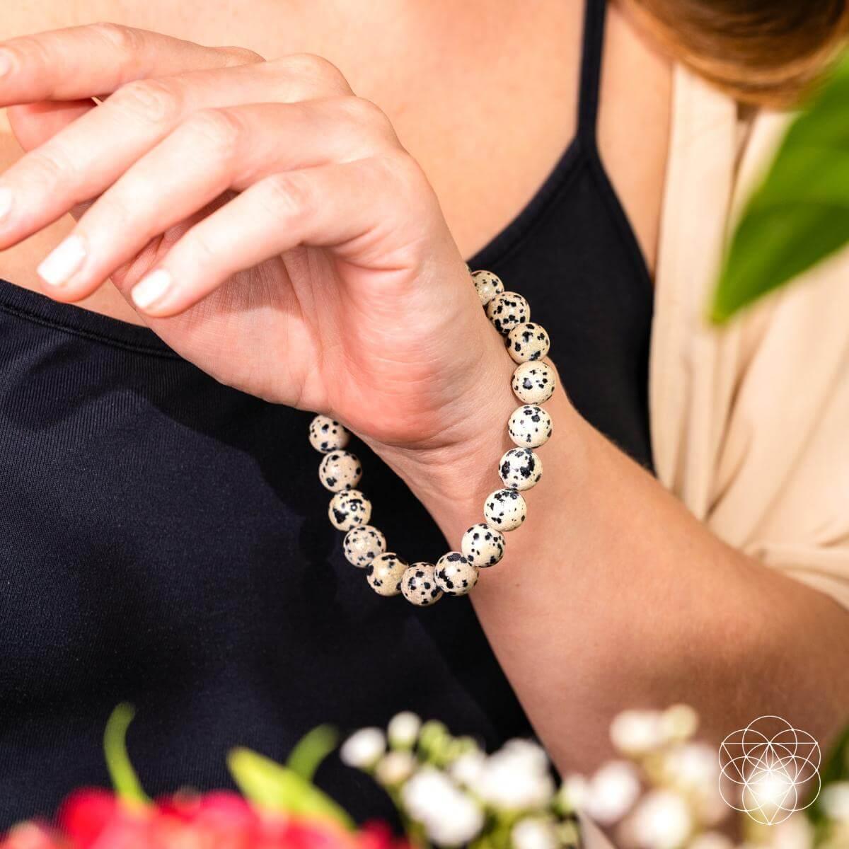 Emotional Detox - Dalmatian Jasper Bracelet - Conscious Items - Flyclothing LLC