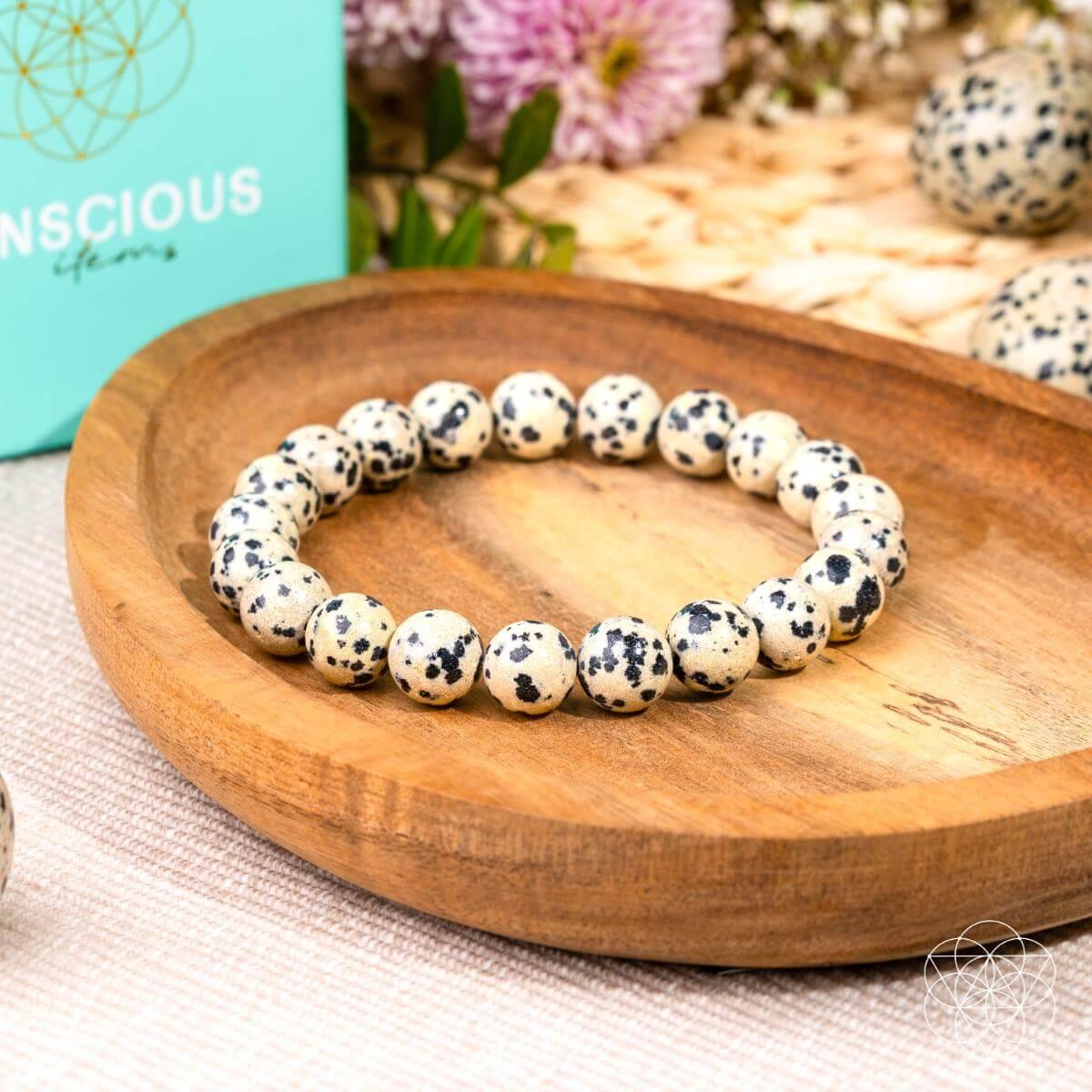 Emotional Detox - Dalmatian Jasper Bracelet - Conscious Items - Flyclothing LLC
