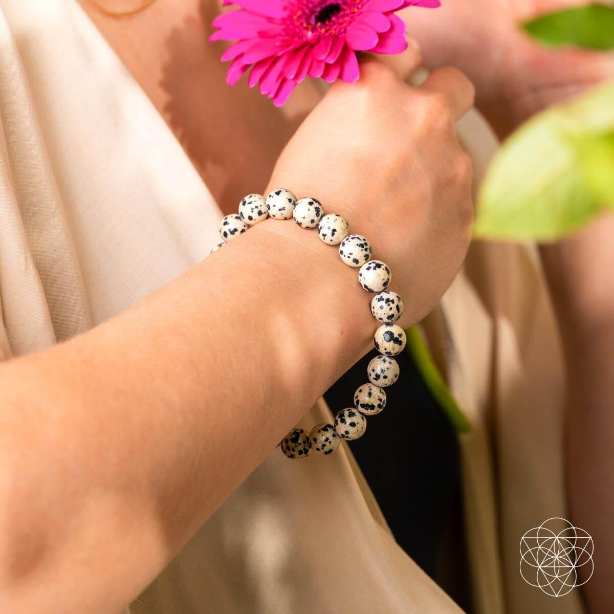 Emotional Detox - Dalmatian Jasper Bracelet - Conscious Items - Flyclothing LLC