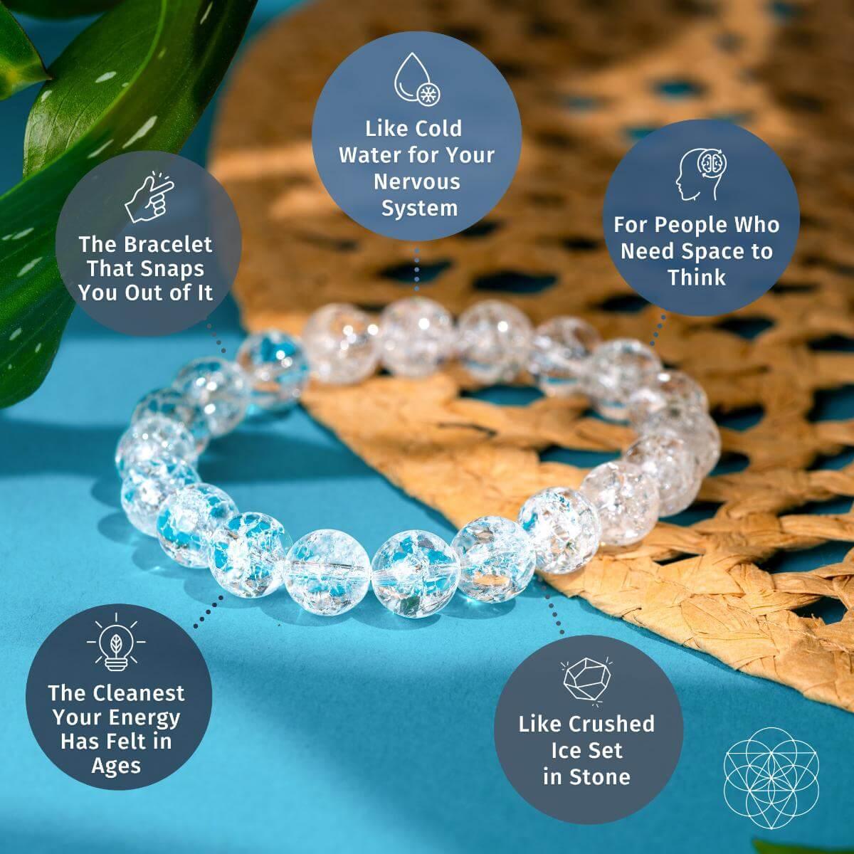 Emotional Ice Bath – The Ice Quartz Bracelet - Conscious Items - Flyclothing LLC