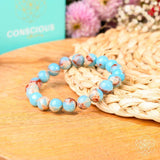 Empath’s Shield - Aqua Terra Jasper Bracelet - Conscious Items - Flyclothing LLC