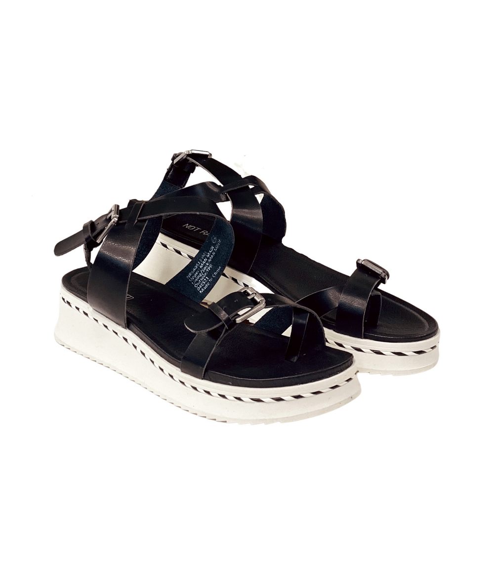 Enna Sandal in Black - Naughty Monkey