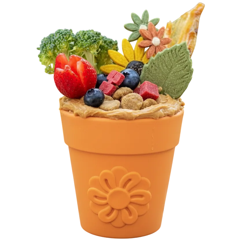 Large Flower Pot eCup Dog Treat Dispenser | Durable USA-Made Enrichment Toy | SodaPup - SodaPup/True Dogs, LLC - Flyclothing LLC