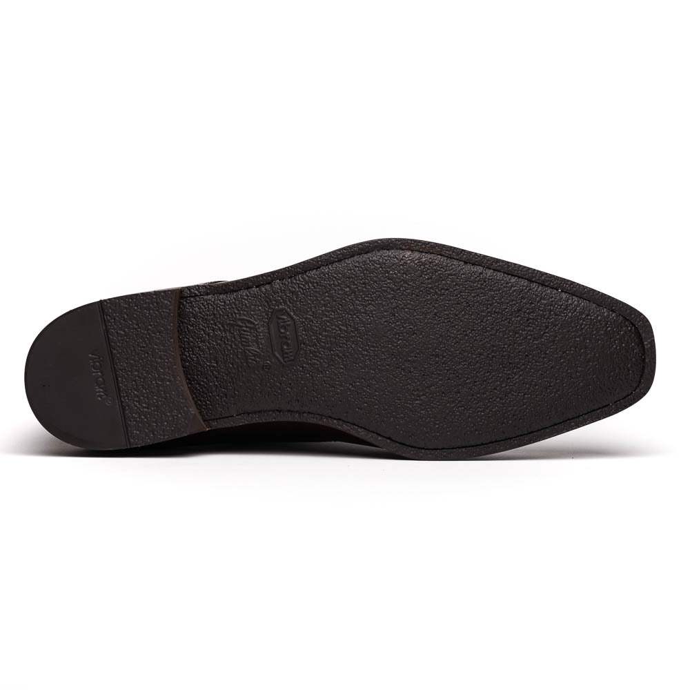 25-550-CST ENZO Italian Calfskin Cap Toe Chestnut - Zelli Italia - Flyclothing LLC