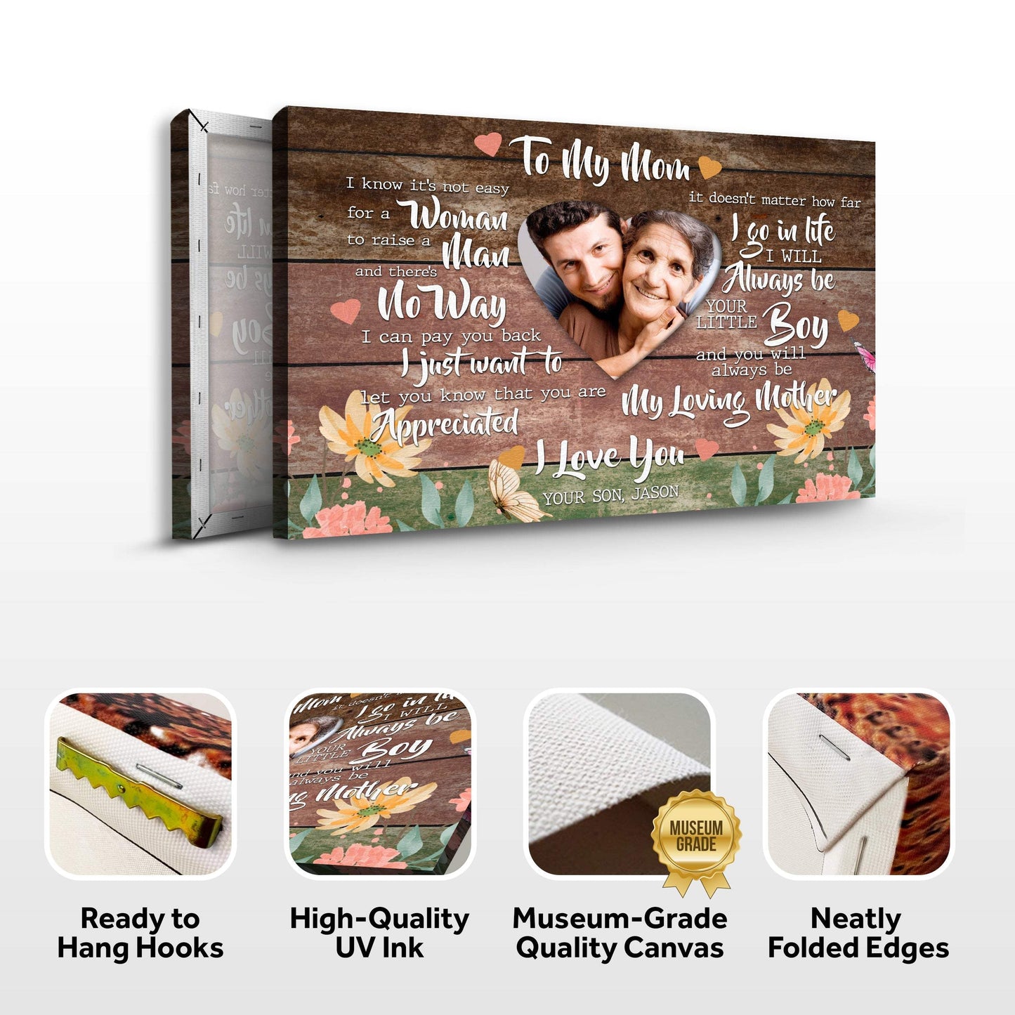 Mother's Day Sign Always My Loving Mother - Tailored Canvases - Flyclothing LLC