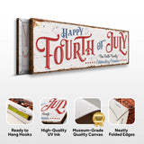 Happy 4th of July Personalized Sign - Tailored Canvases - Flyclothing LLC