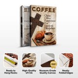 Christ And Coffee Faith Sign II - Tailored Canvases - Flyclothing LLC