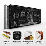 Personalized Haunted House Sign - Tailored Canvases - Flyclothing LLC