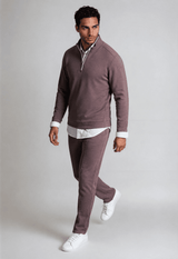 Voey Quarter Zip Sweatshirt - Espresso - Buki - Flyclothing LLC