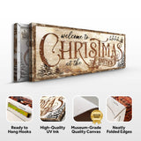 Family Welcome To Christmas Sign - Tailored Canvases - Flyclothing LLC