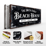 Beach House Personalized Sign III - Tailored Canvases - Flyclothing LLC