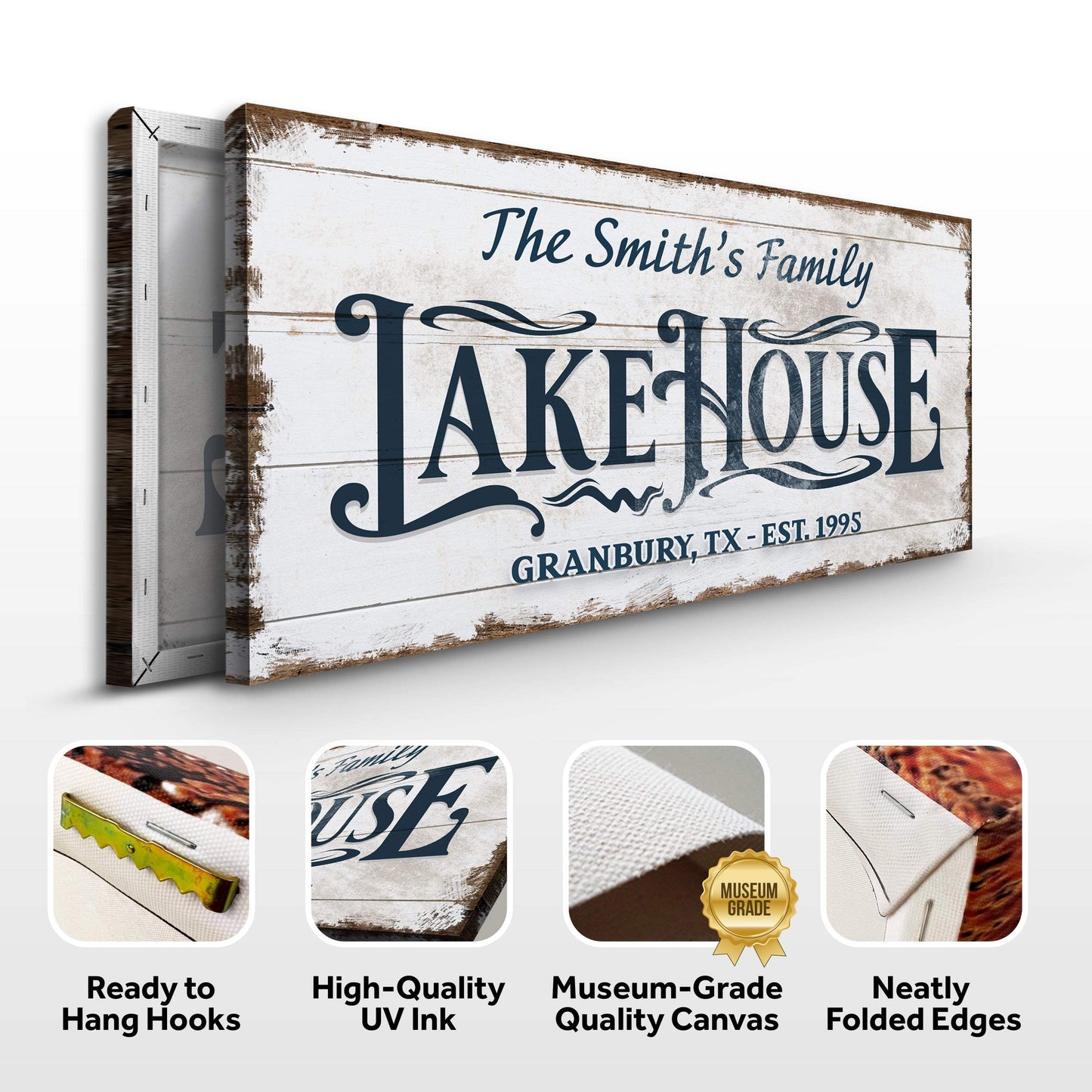Lake House Sign VII - Tailored Canvases - Flyclothing LLC