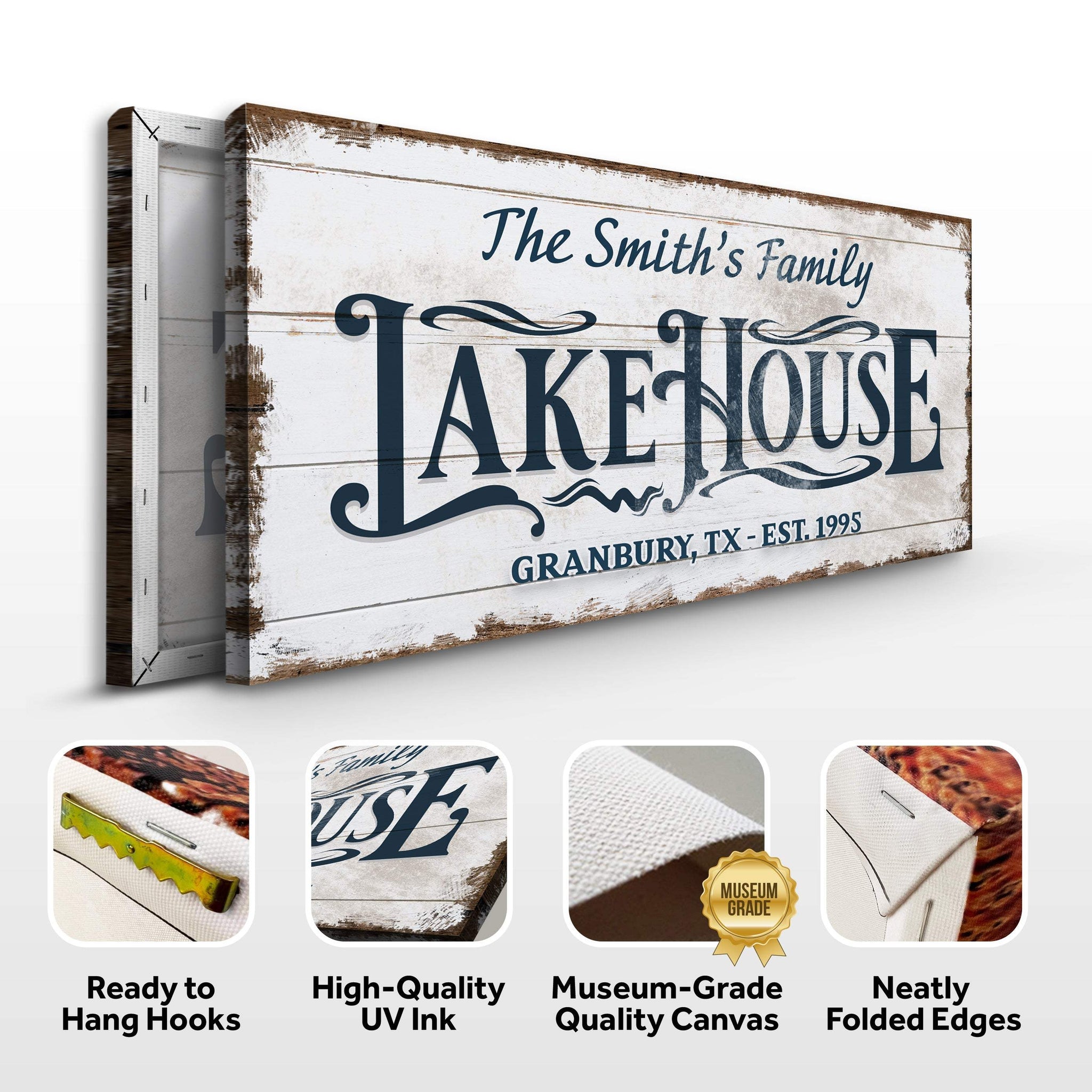 Lake House Sign VII - Tailored Canvases - Flyclothing LLC