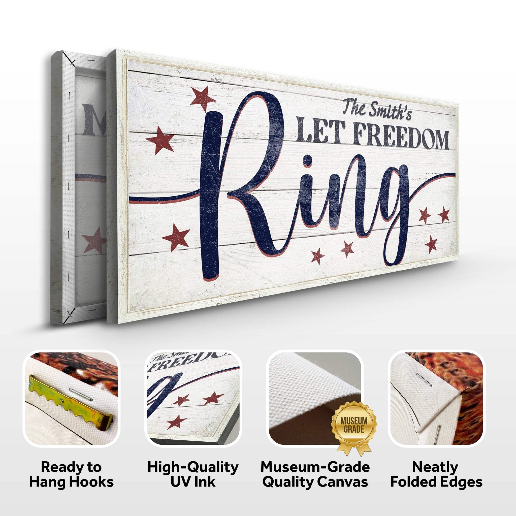 Let Freedom Ring Personalized Sign - Tailored Canvases - Flyclothing LLC