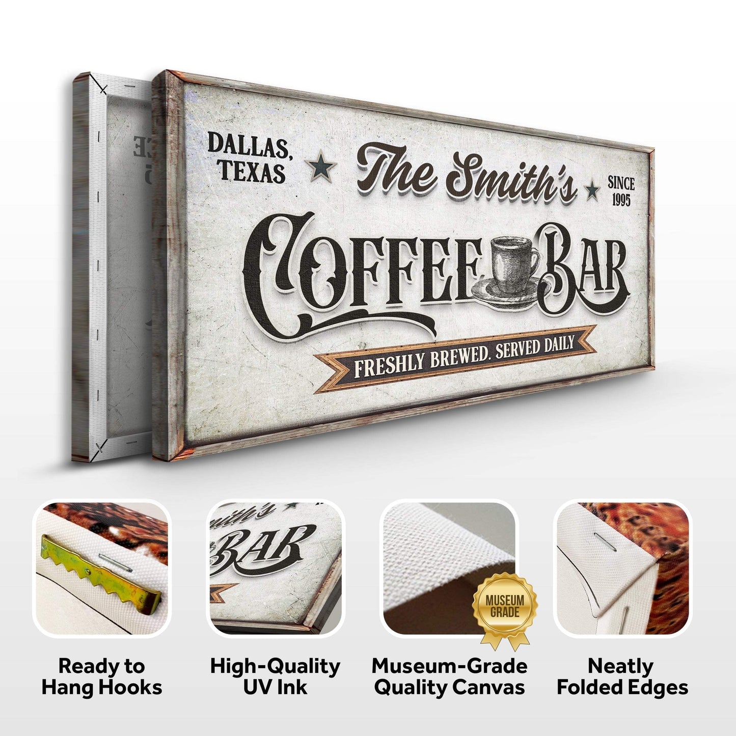Coffee Bar Sign IX - Tailored Canvases - Flyclothing LLC