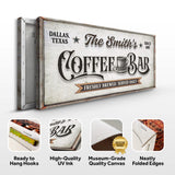 Coffee Bar Sign IX - Tailored Canvases - Flyclothing LLC