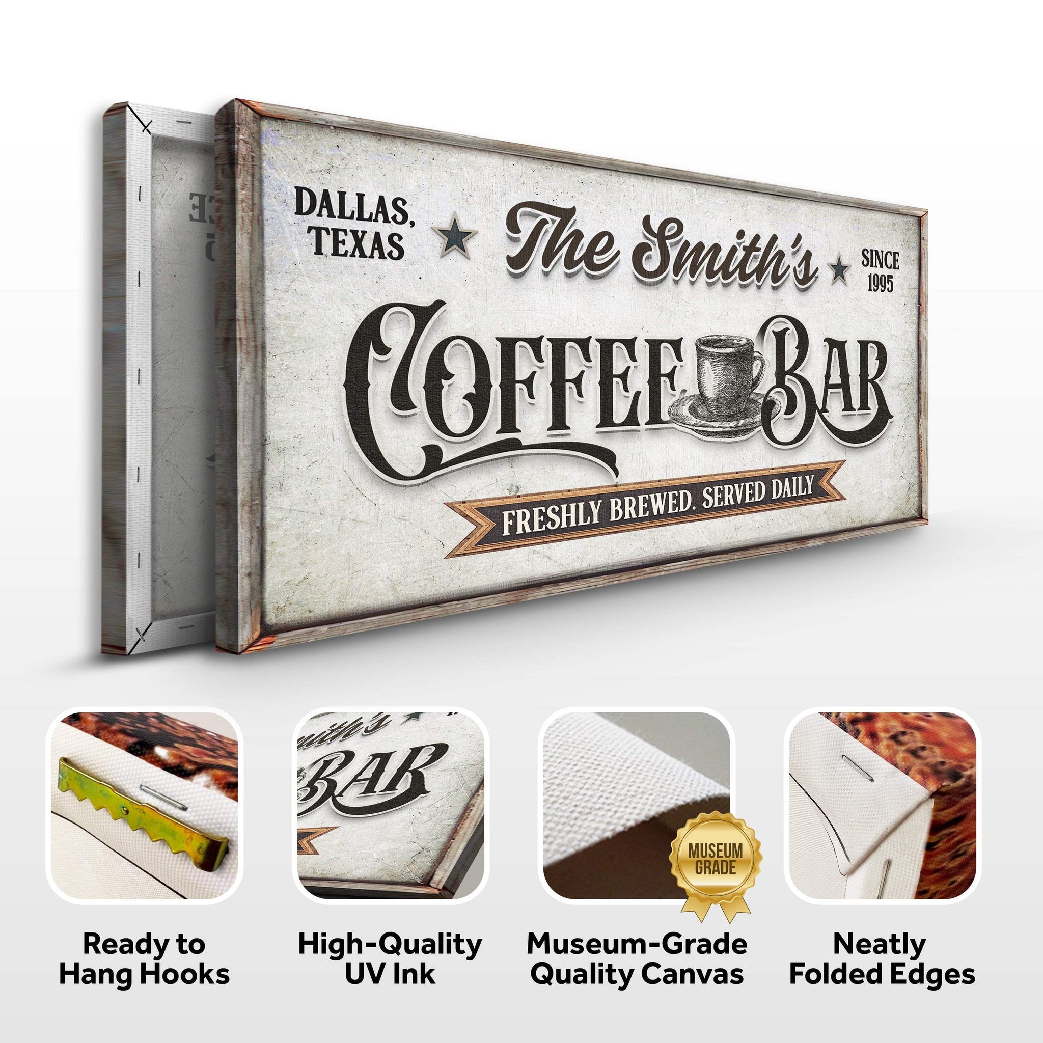 Coffee Bar Sign IX - Tailored Canvases - Flyclothing LLC