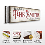 Christmas Family Name Sign IV - Tailored Canvases - Flyclothing LLC