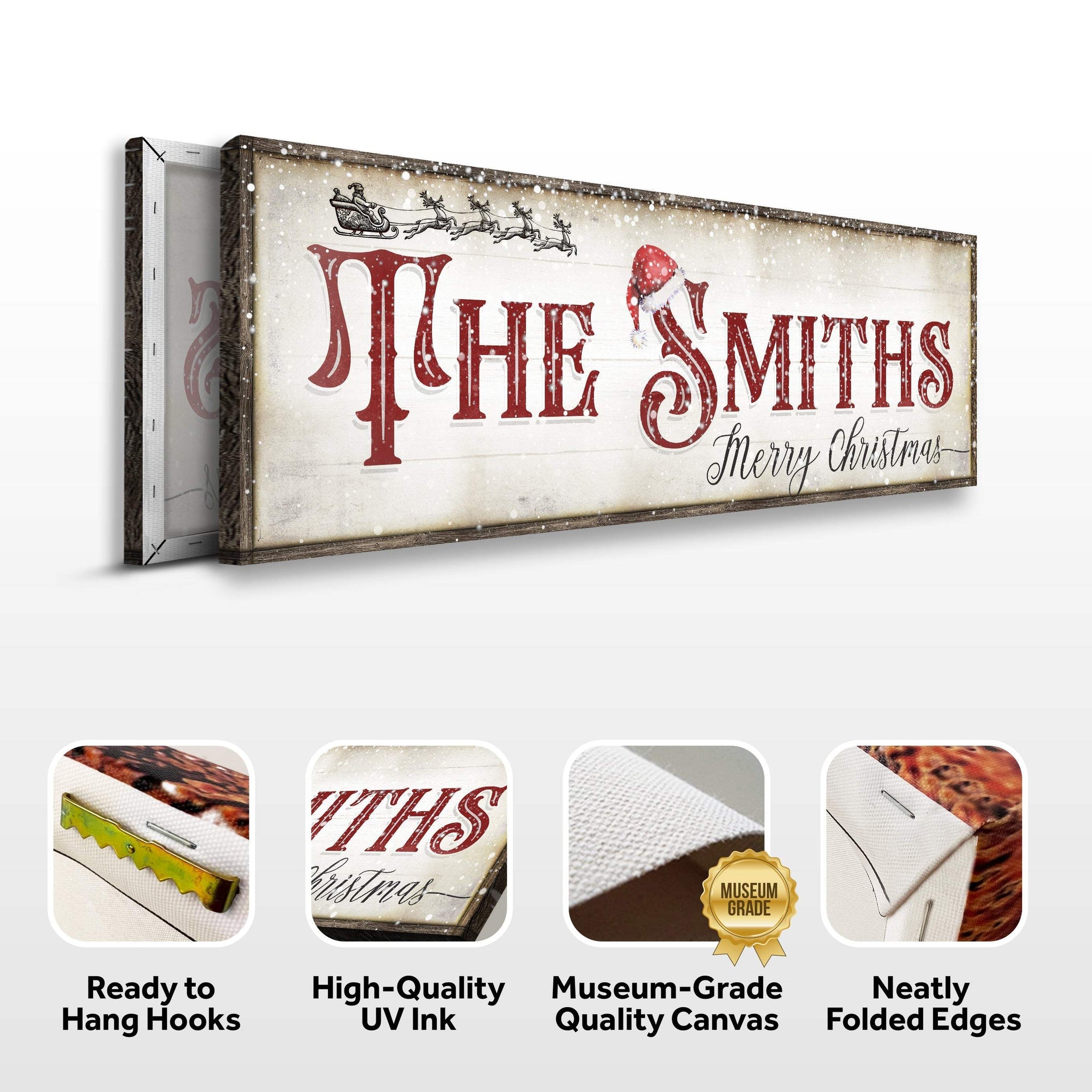 Christmas Family Name Sign IV - Tailored Canvases - Flyclothing LLC