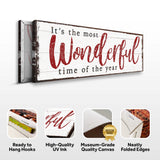 It's The Most Wonderful Time Of The Year Christmas Sign VI - Tailored Canvases - Flyclothing LLC