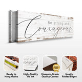 Be Strong And Courageous Faith Sign II - Tailored Canvases - Flyclothing LLC