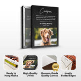 Pet Memorial Portrait Watercolor Sign Here In Your Heart - Tailored Canvases - Flyclothing LLC
