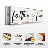 Faith Over Fear Faith Sign III - Tailored Canvases - Flyclothing LLC