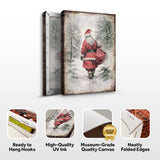Vintage Christmas Santa Claus Wall Art V - Tailored Canvases - Flyclothing LLC