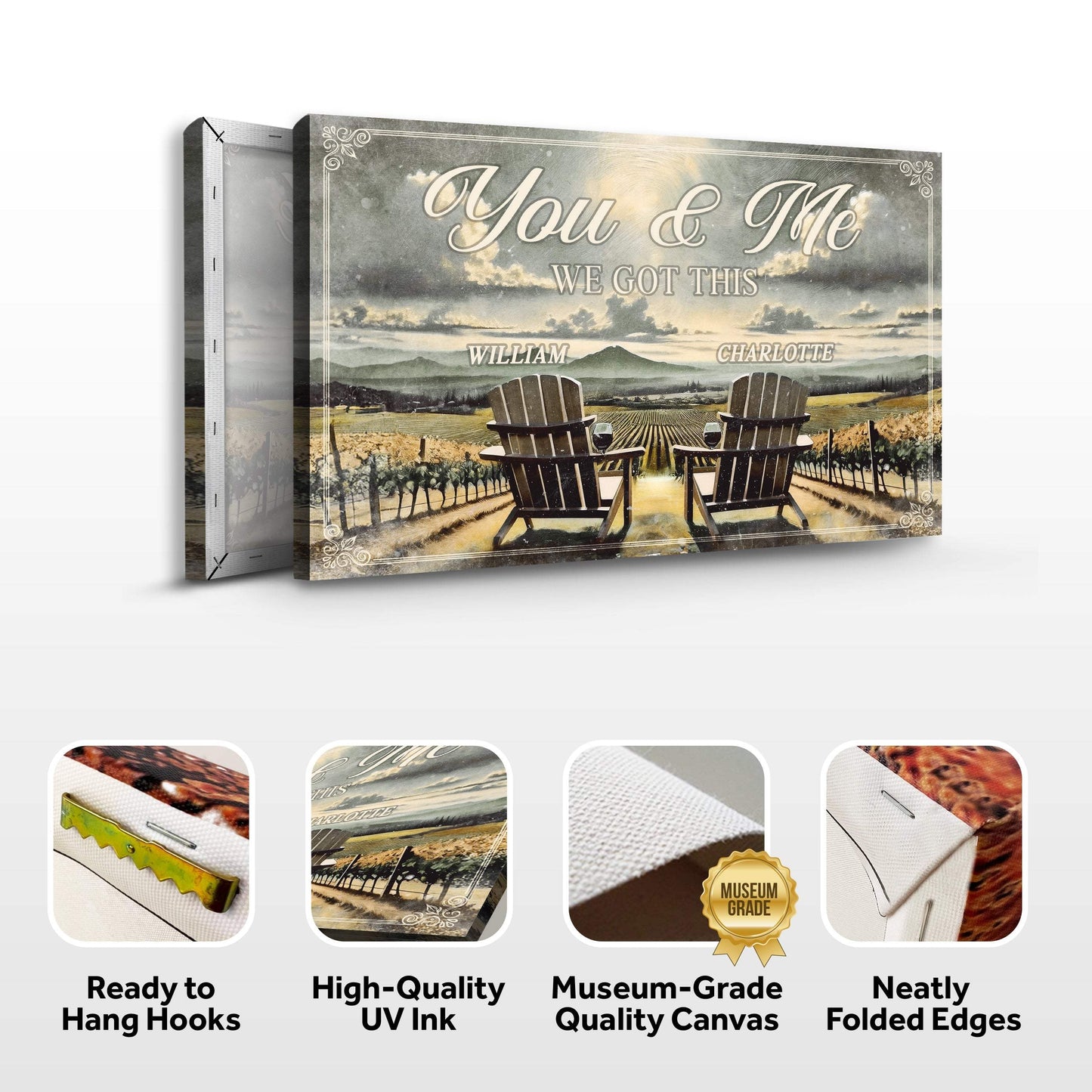 Vineyard Themed We Got This Couple Sign - Tailored Canvases - Flyclothing LLC