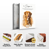 Pet Memorial Portrait Watercolor Sign If Love Alone - Tailored Canvases - Flyclothing LLC