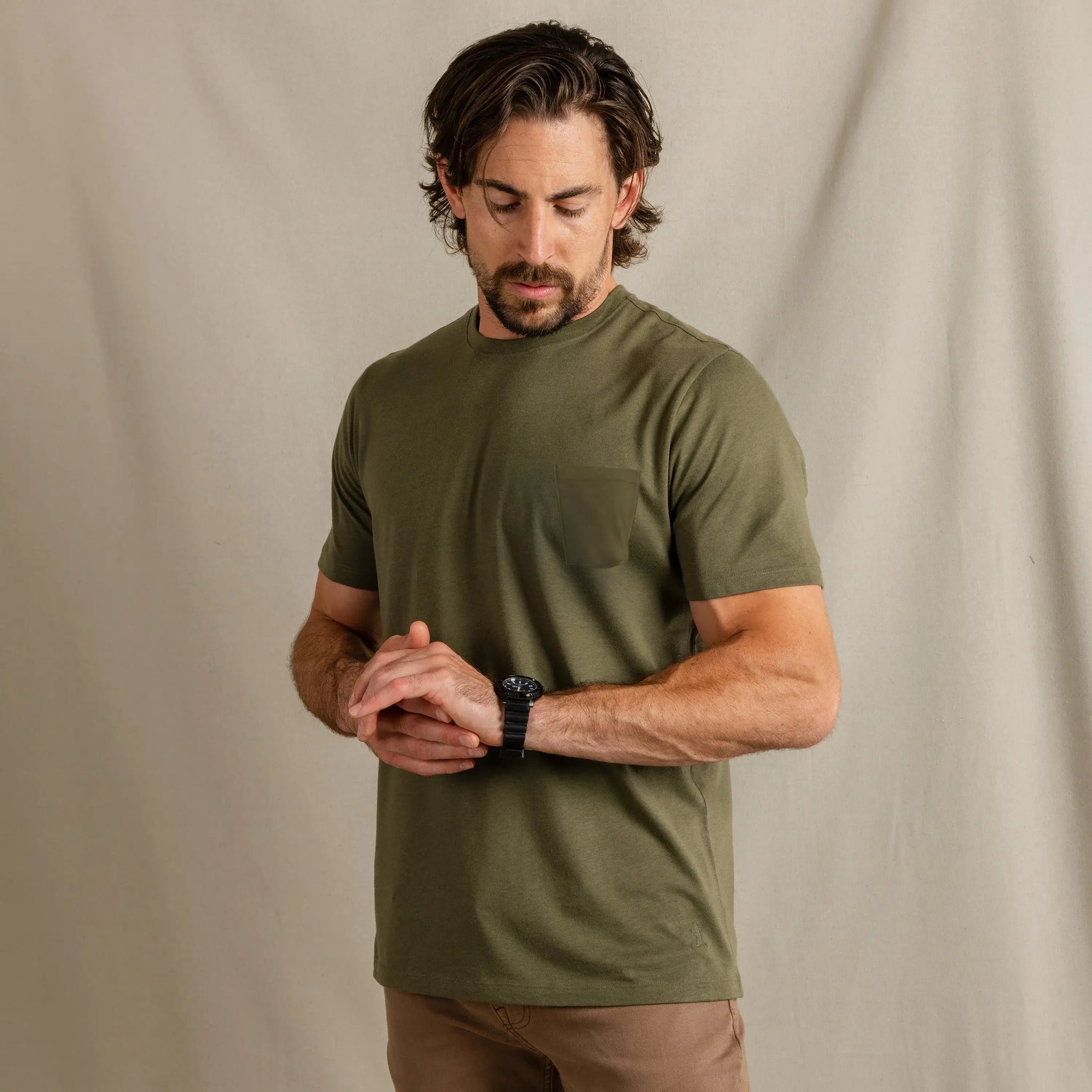 The Manzanilla | Olive Everyman™ Pocket T Shirt - Shinesty - Flyclothing LLC