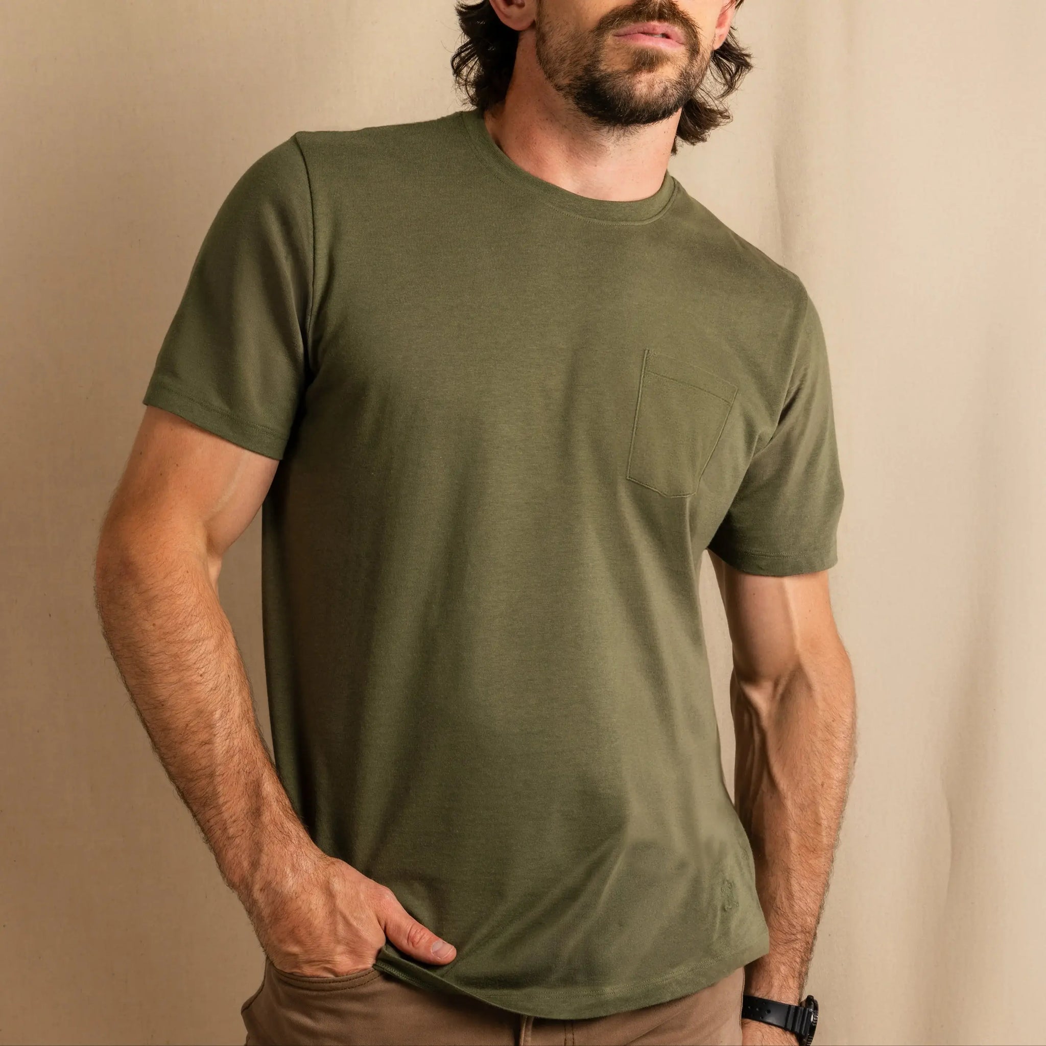 The Manzanilla | Olive Everyman™ Pocket T Shirt - Shinesty - Flyclothing LLC