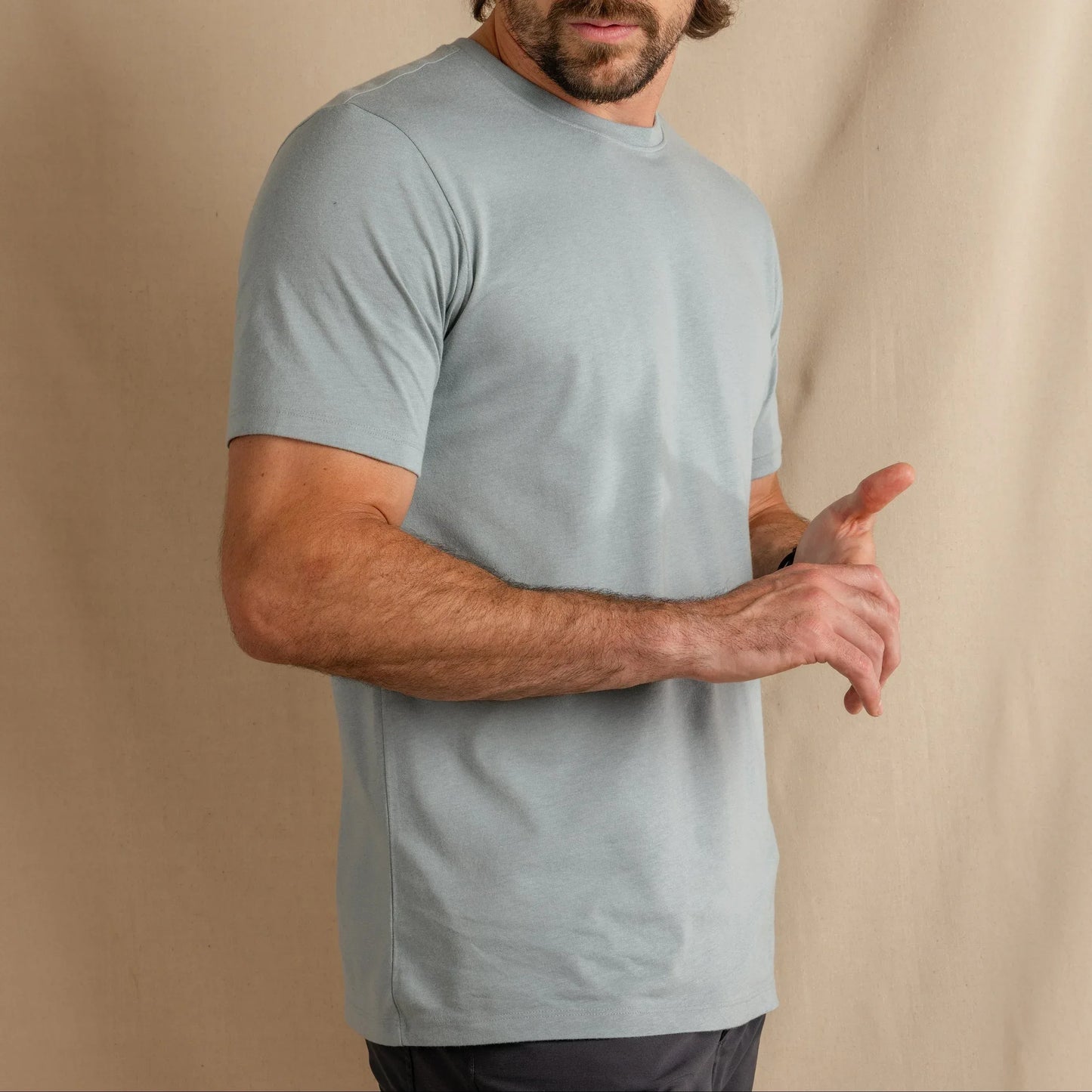 The Morning Haze | Light Slate Blue Everyman™ T Shirt - Shinesty - Flyclothing LLC