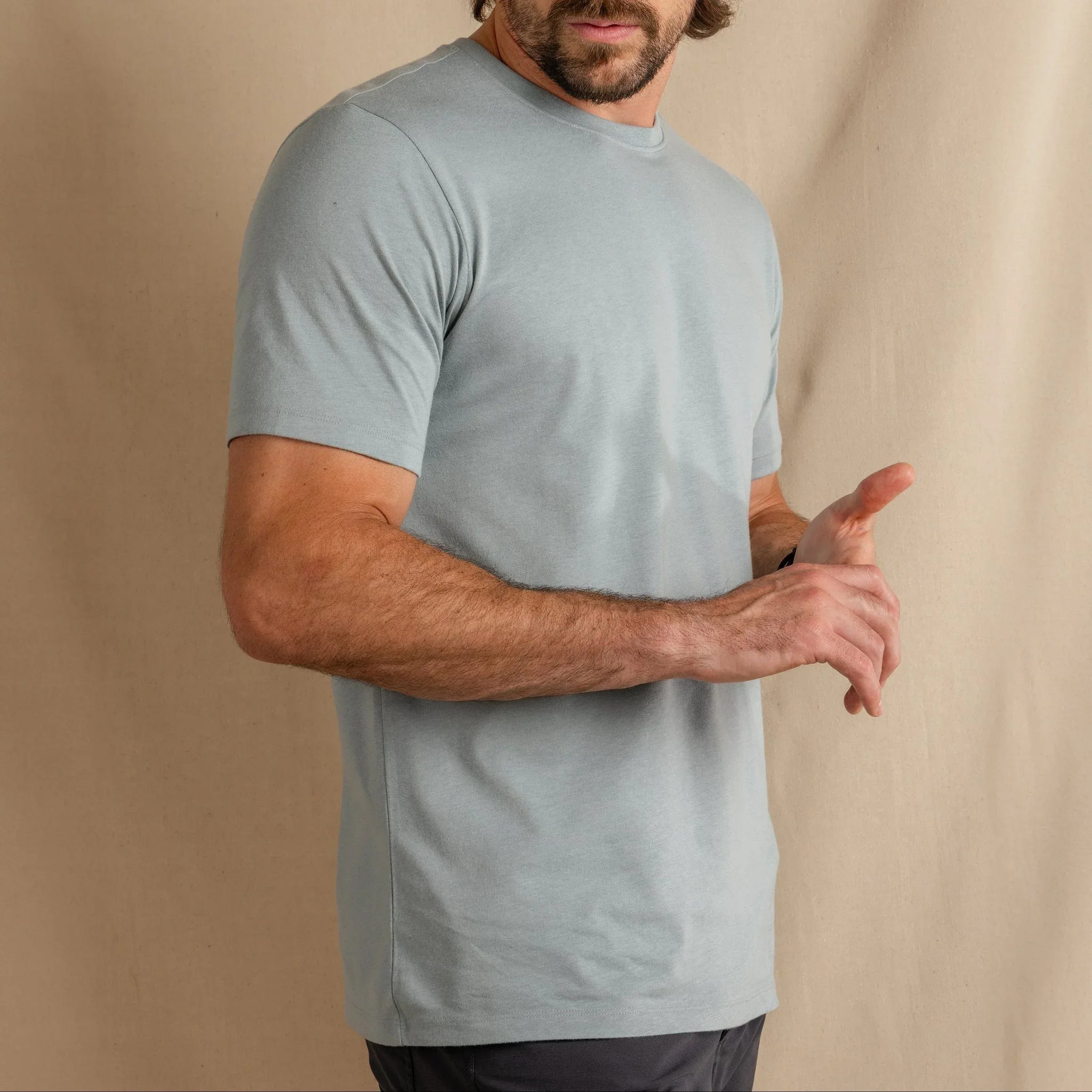 The Morning Haze | Light Slate Blue Everyman™ T Shirt - Shinesty - Flyclothing LLC