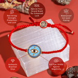 Evil Eye Guardian - Four-Strand Red String Bracelet