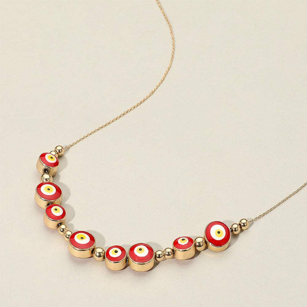Evil Eye Metal Ball Necklace - Madeline Love - Flyclothing LLC