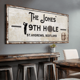 19th Hole Golf Personalized Sign - Tailored Canvases - Flyclothing LLC