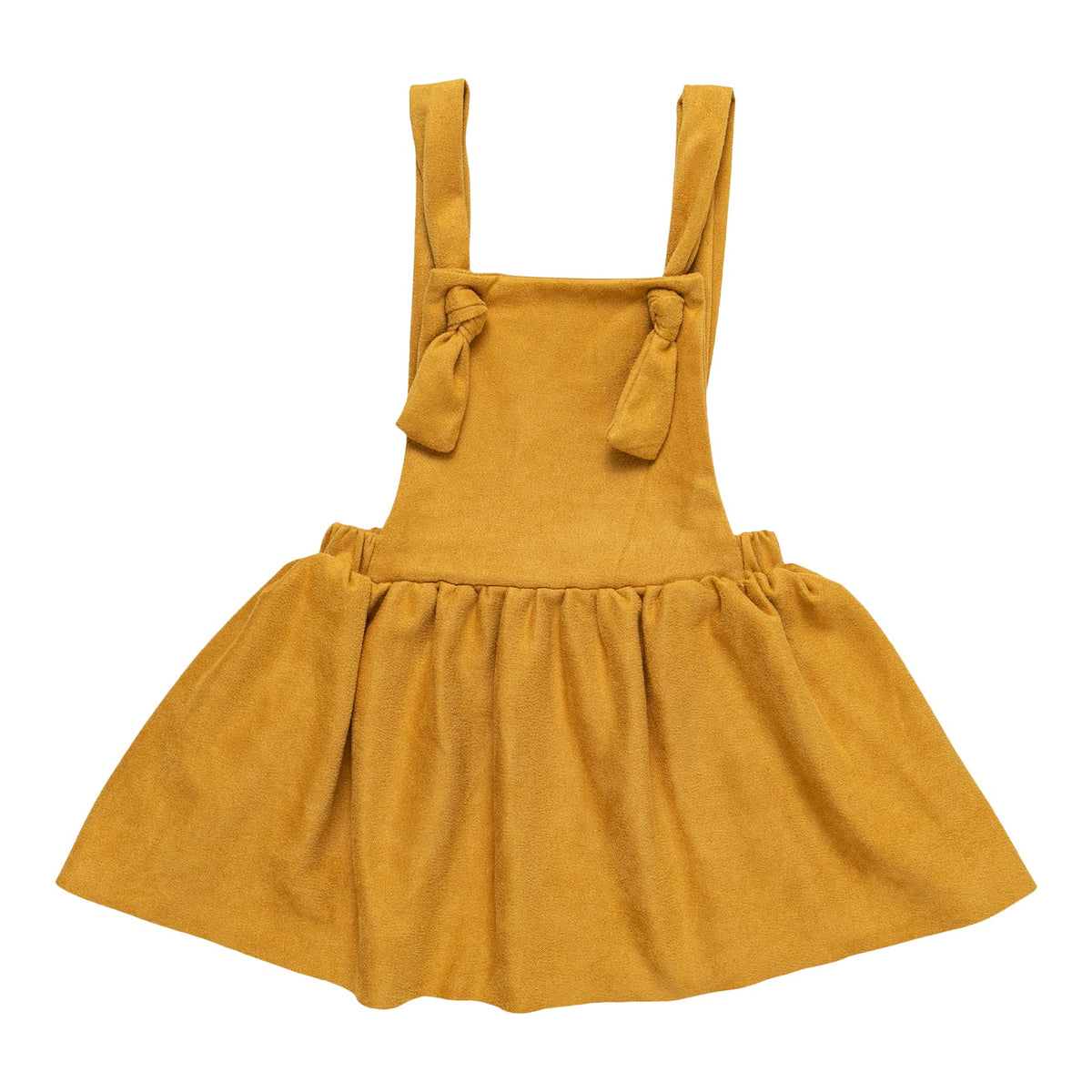 Mustard Faux Suede Pinafore - Mila & Rose ® - Flyclothing LLC