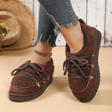 Lace-Up Ankle Boots - Trendsi - Flyclothing LLC