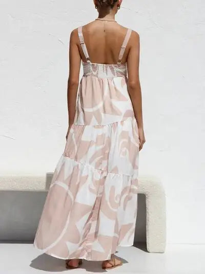 Square Neck Wide Strap Maxi Dress - Trendsi - Flyclothing LLC