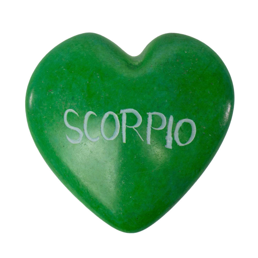 Zodiac Soapstone Hearts, Pack of 5: SCORPIO - SMOLArt - Flyclothing LLC