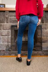 Judy Blue Full Size Washed Thermal Skinny Jeans Plus Size - Trendsi - Flyclothing LLC